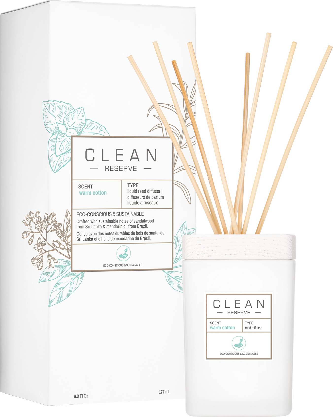 Dyfuzor zapachowy Clean Space Warm Cotton