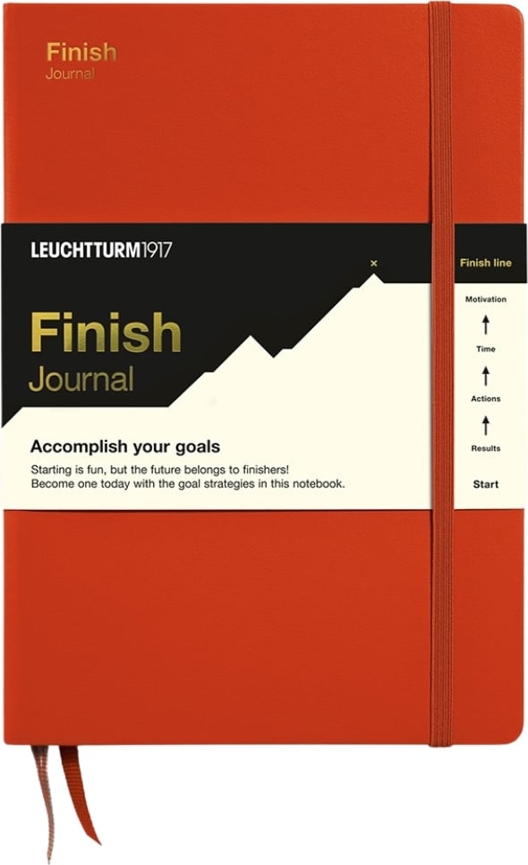 Notes Finish Journal A5 ciemnopomarańczowy