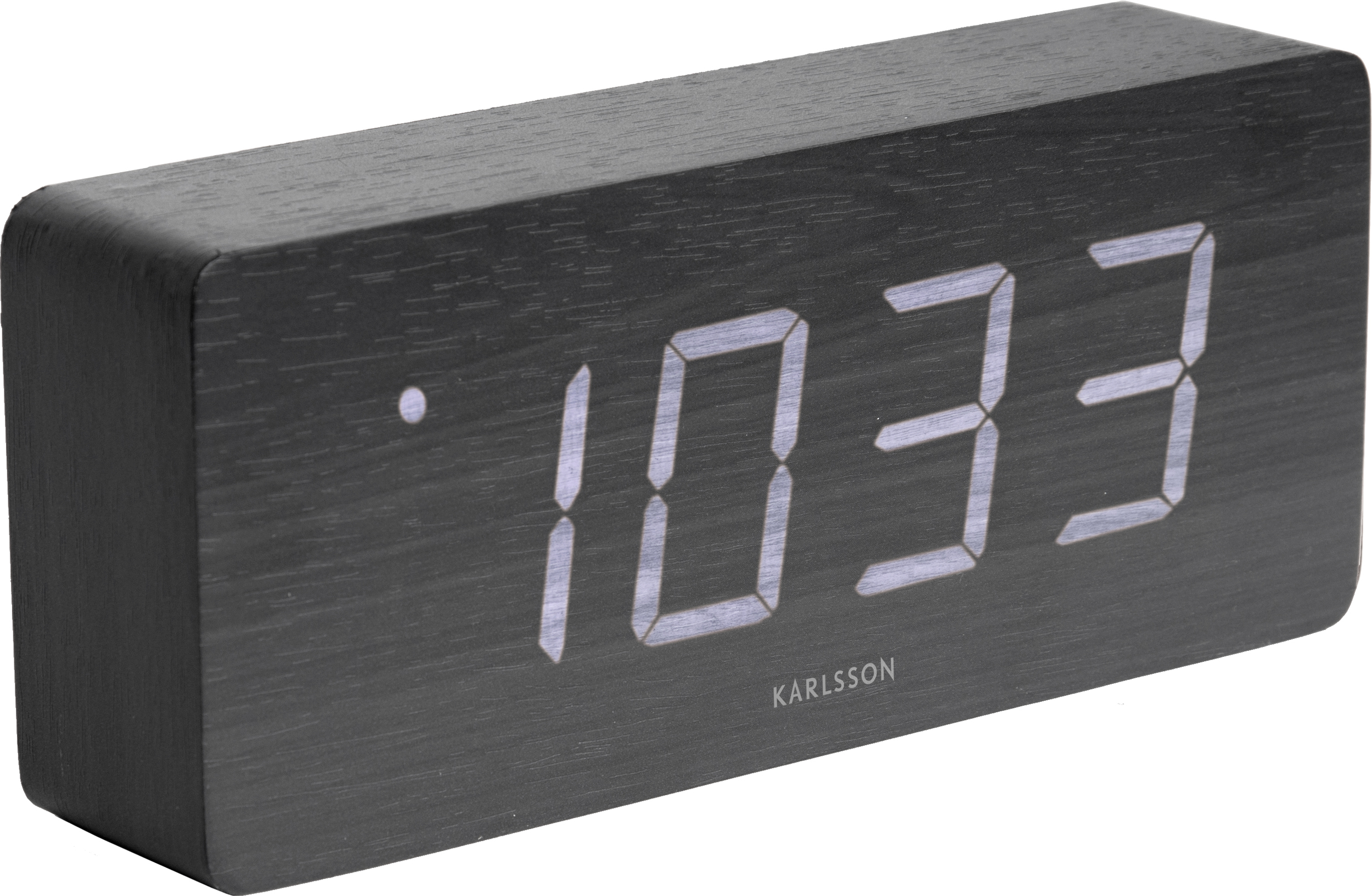 Budzik LED Tube czarny