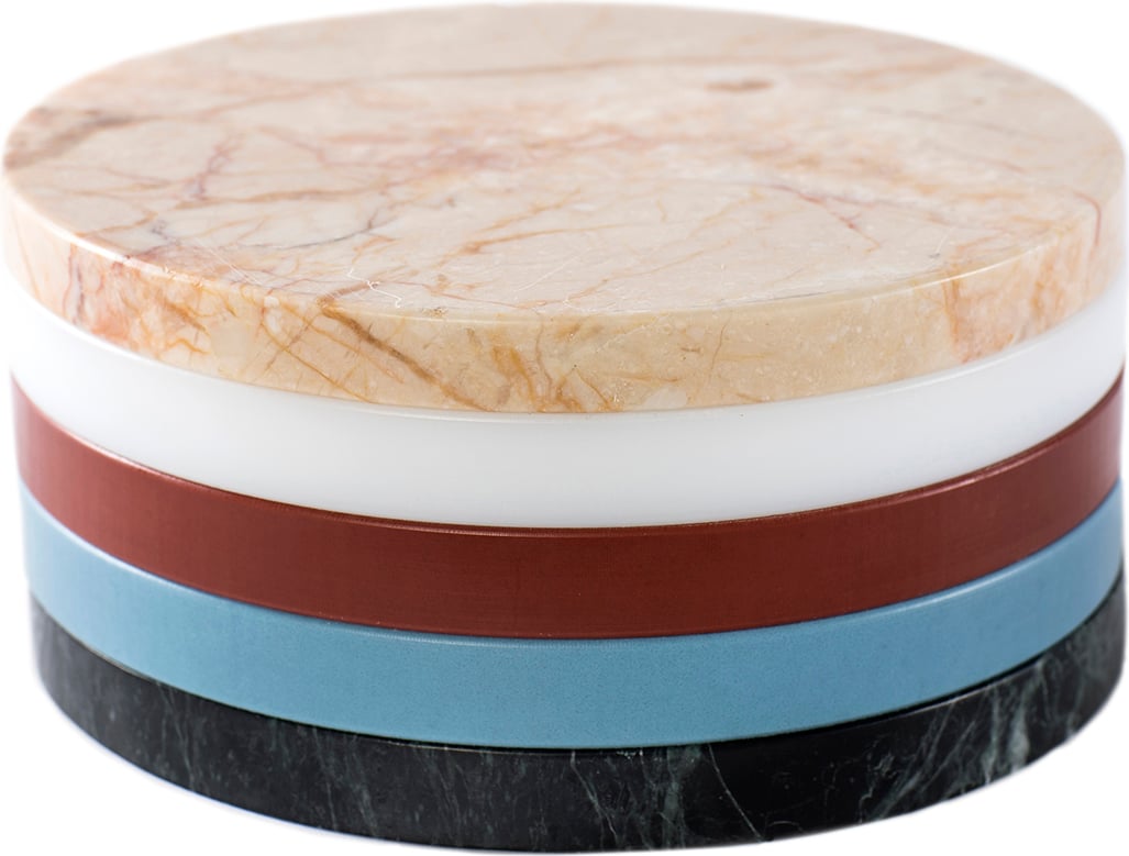 Deski do serwowania Circles 21 cm stonowane kolory 5 szt.