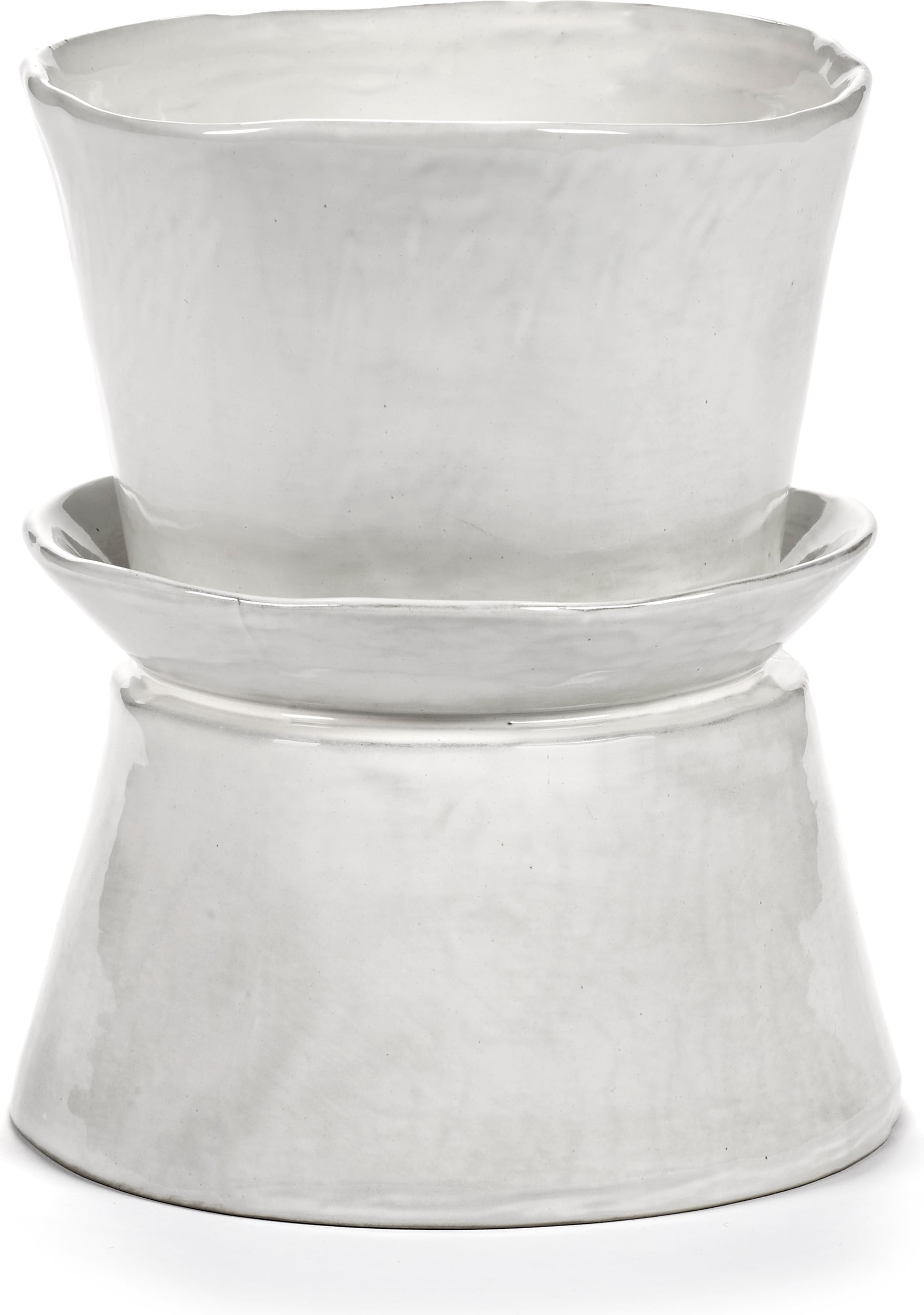 Wazon lub misa La Mère 19 cm złamana biel