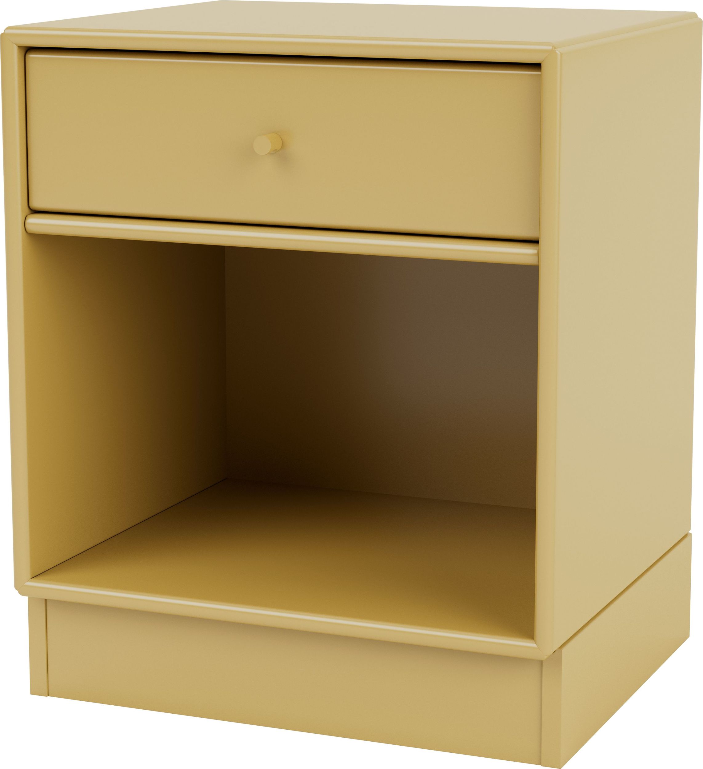 Szafka nocna Dream musztardowa na cokole 7 cm