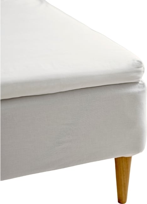 Prześcieradło z gumką Calm 90 x 200 x 8 cm beżowe