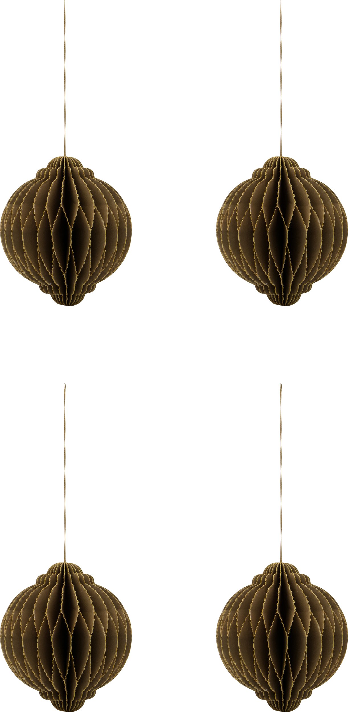 Ozdoby choinkowe HDAlsta M brązowe 4 szt.