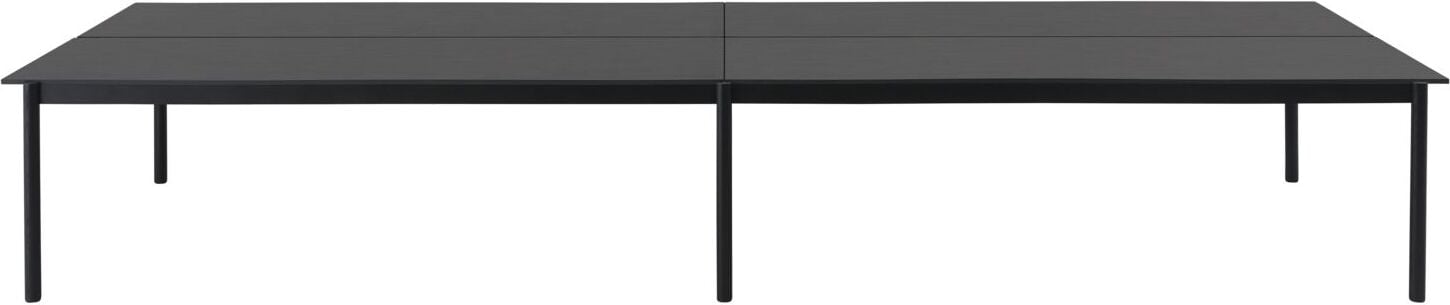 Stół Linear System 2 czarny sklejka lakierowany