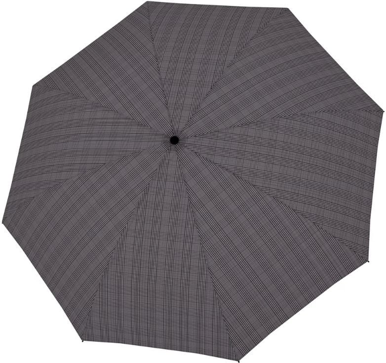 Parasolka automatyczna Magic Fiber w kratę szara