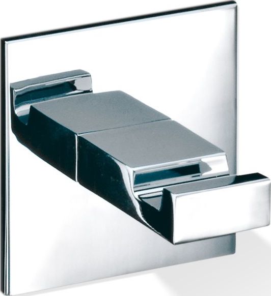 Wieszak haczyk na ręcznik Brick chrom pojedynczy montaż samoprzylepny