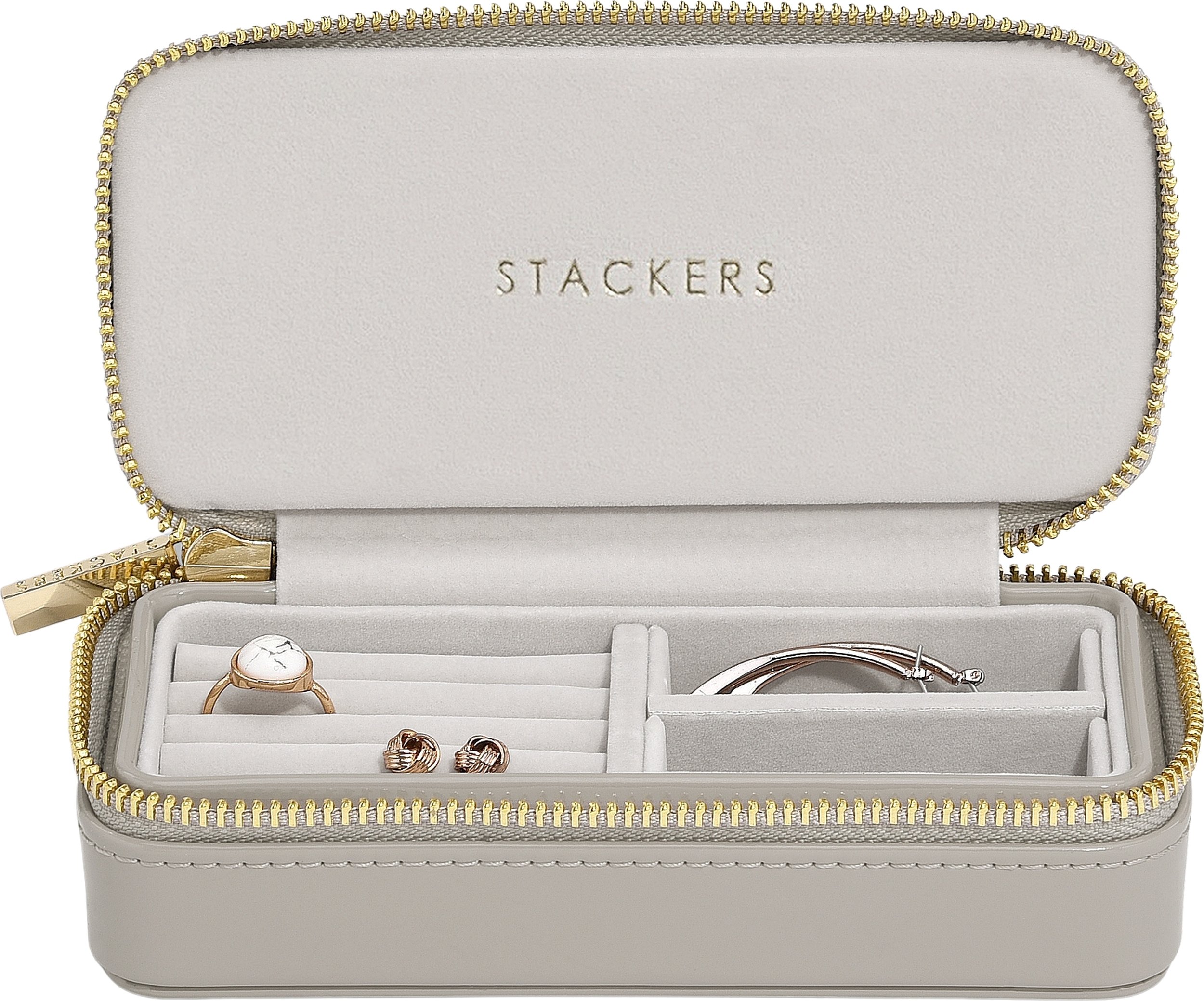 Pudełko podróżne na biżuterię Stackers Travel classic putty