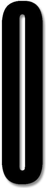 Litera Design Letters O 8 cm czarna akrylowa