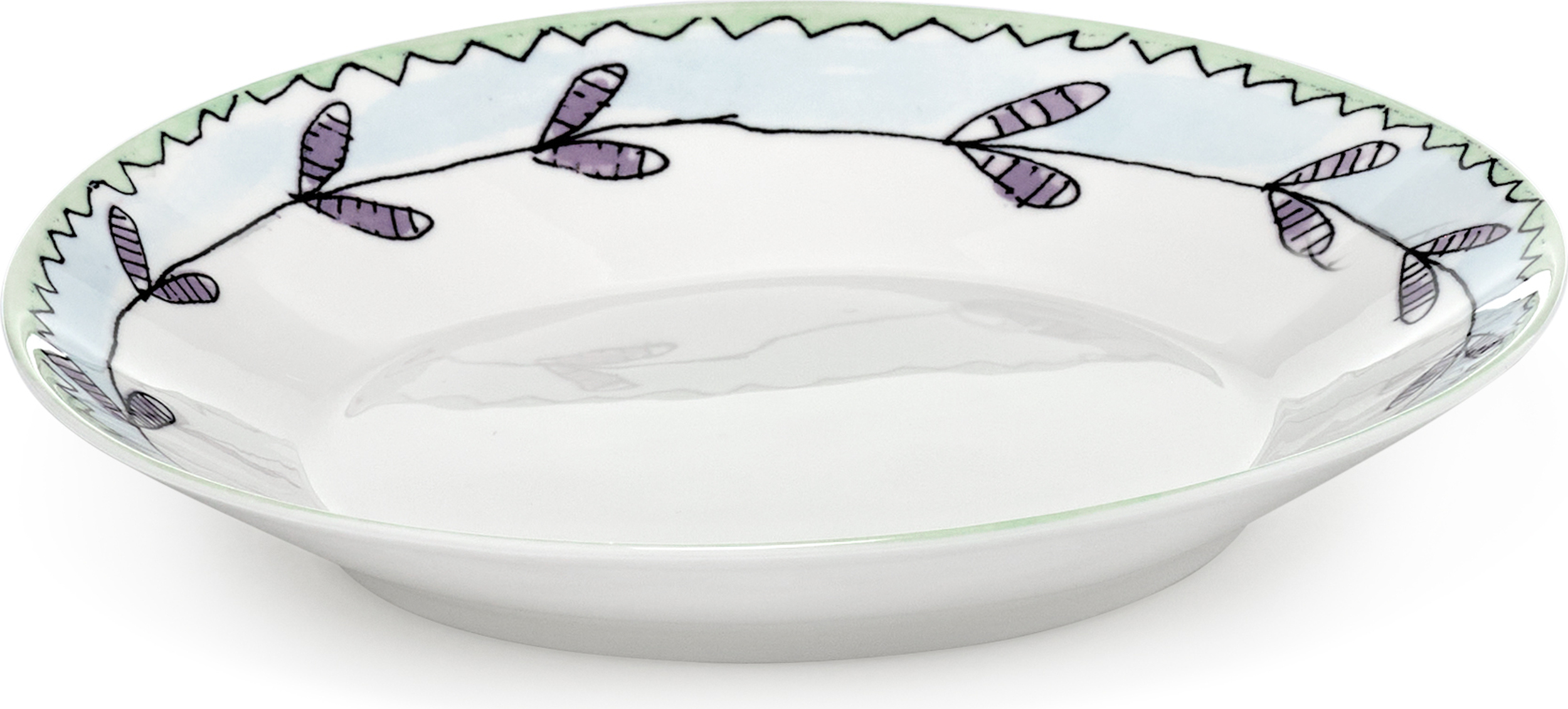 Talerz głęboki Midnight Flowers Blossom Milk 18 cm