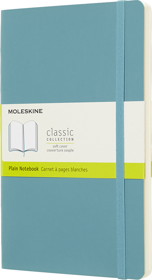 Notes w linię Moleskine L 192 strony reef blue miękka oprawa