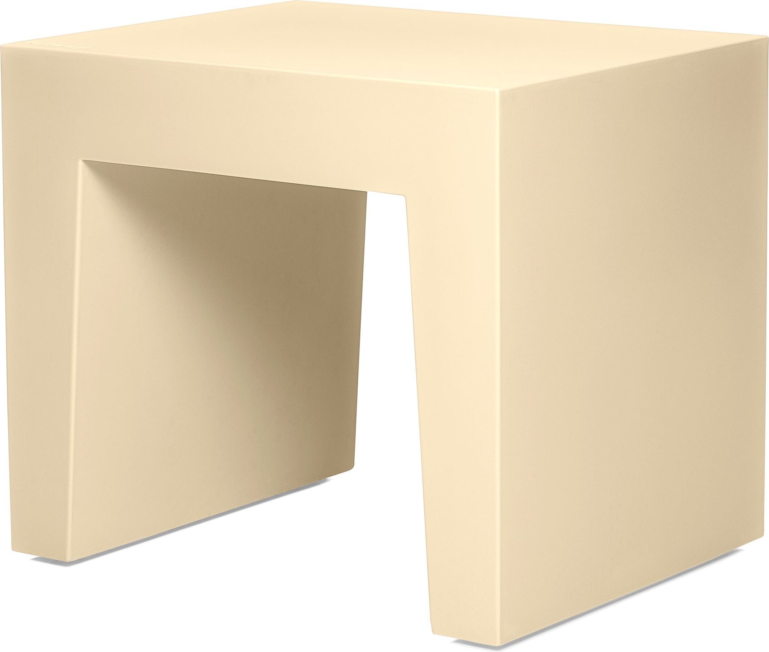 Stołek Concrete Seat jasnożółty