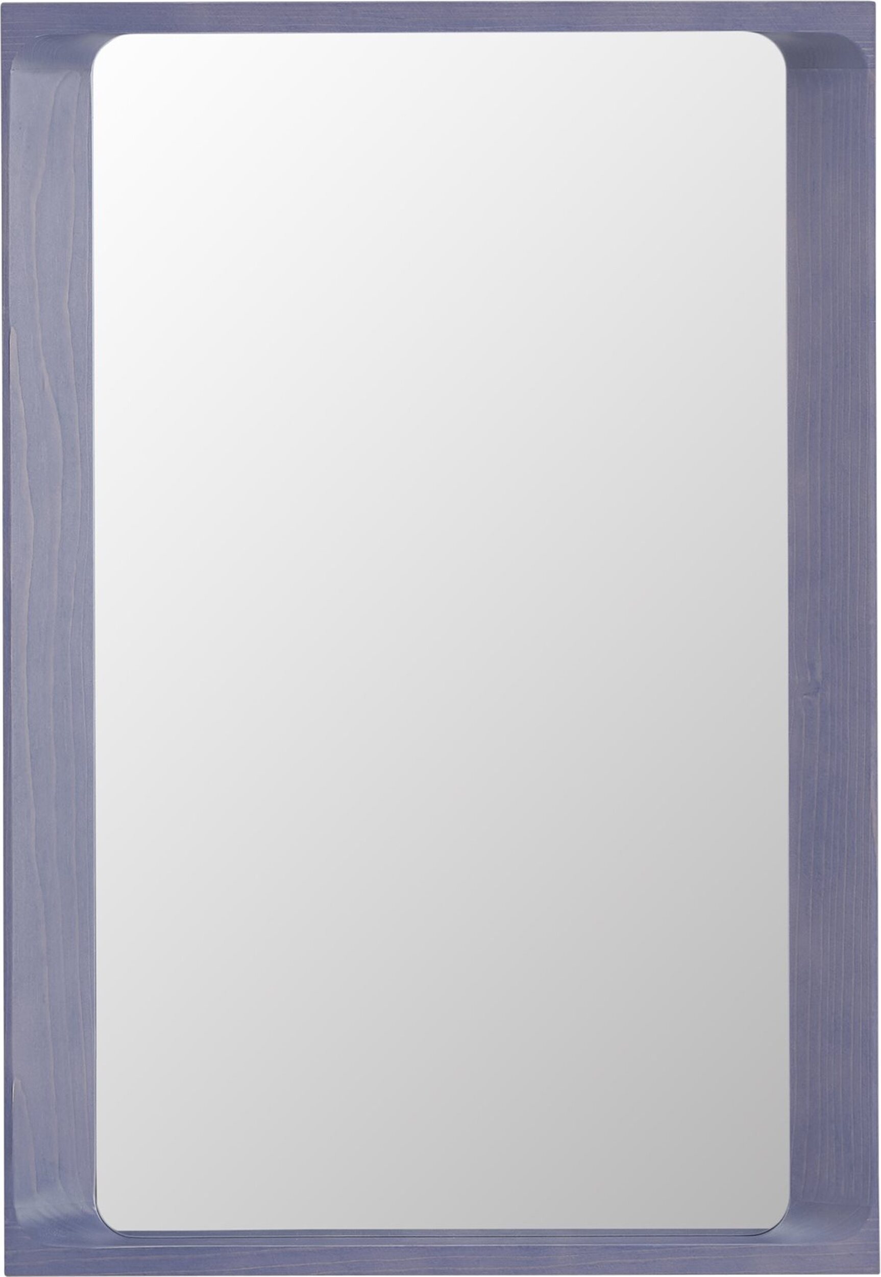 Lustro ścienne Arced 80 cm liliowe