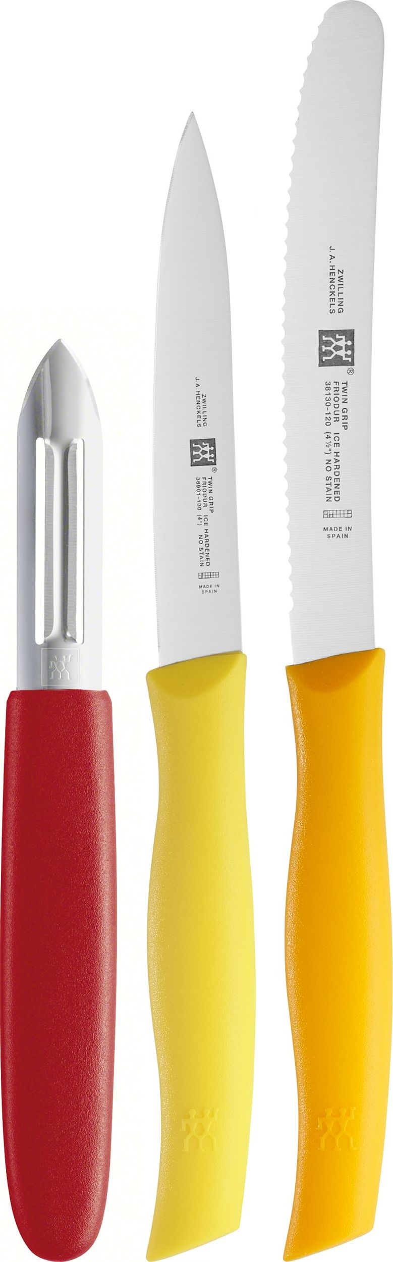 Nóż uniwersalny i nóż do warzyw i owoców Twin Grip z obieraczką