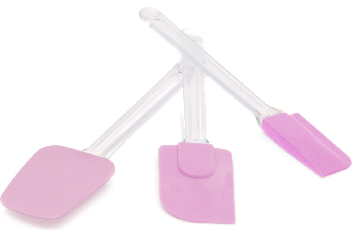 Szpatułki do ciasta Silikomart różowe 3 szt.