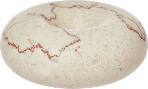 Świecznik na klasyczną świecę Savi okrągły 10 cm złamana biel