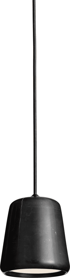 Lampa wisząca Material 13 cm czarna marmurowa