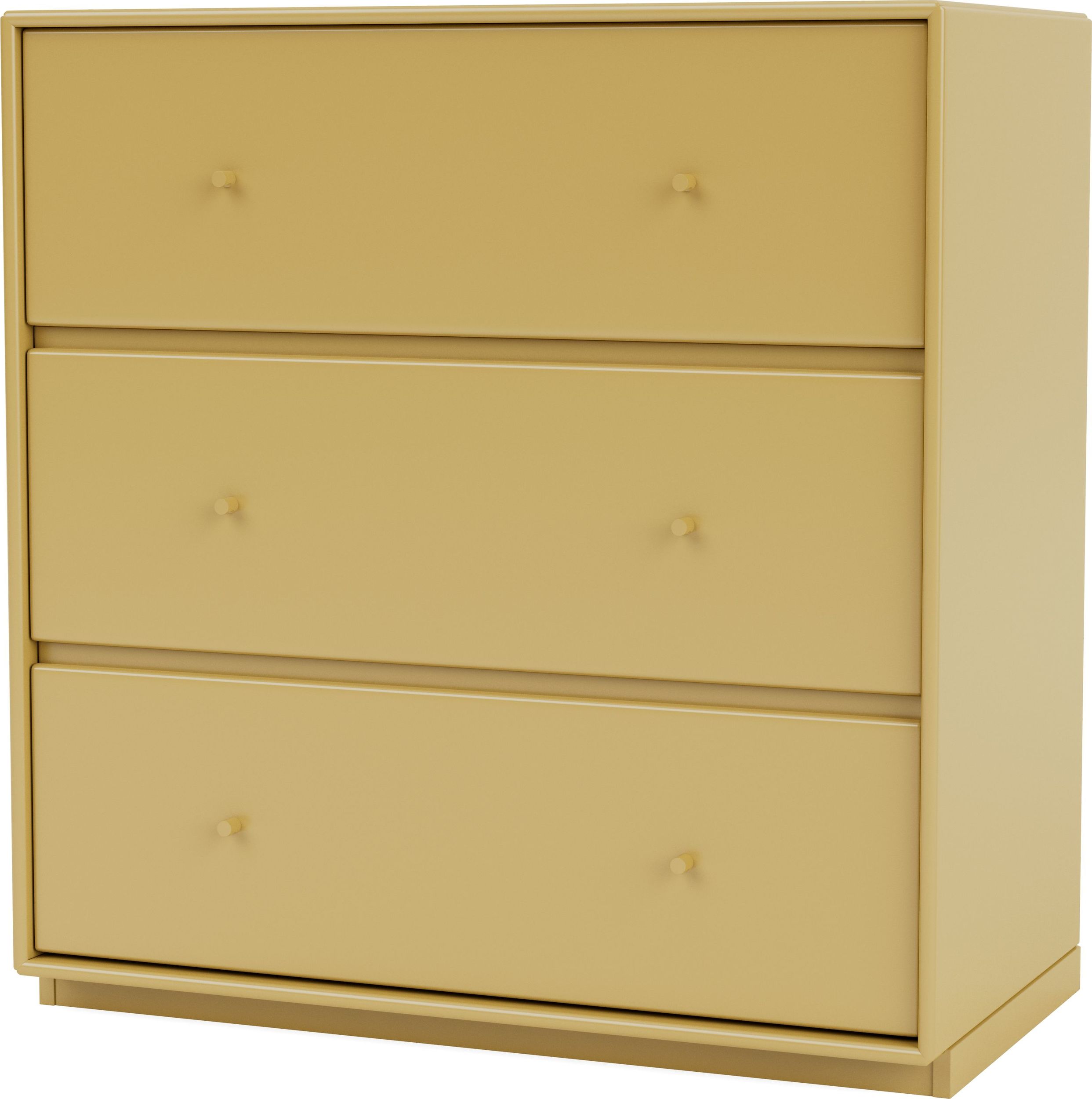 Komoda Carry musztardowa na cokole 3 cm