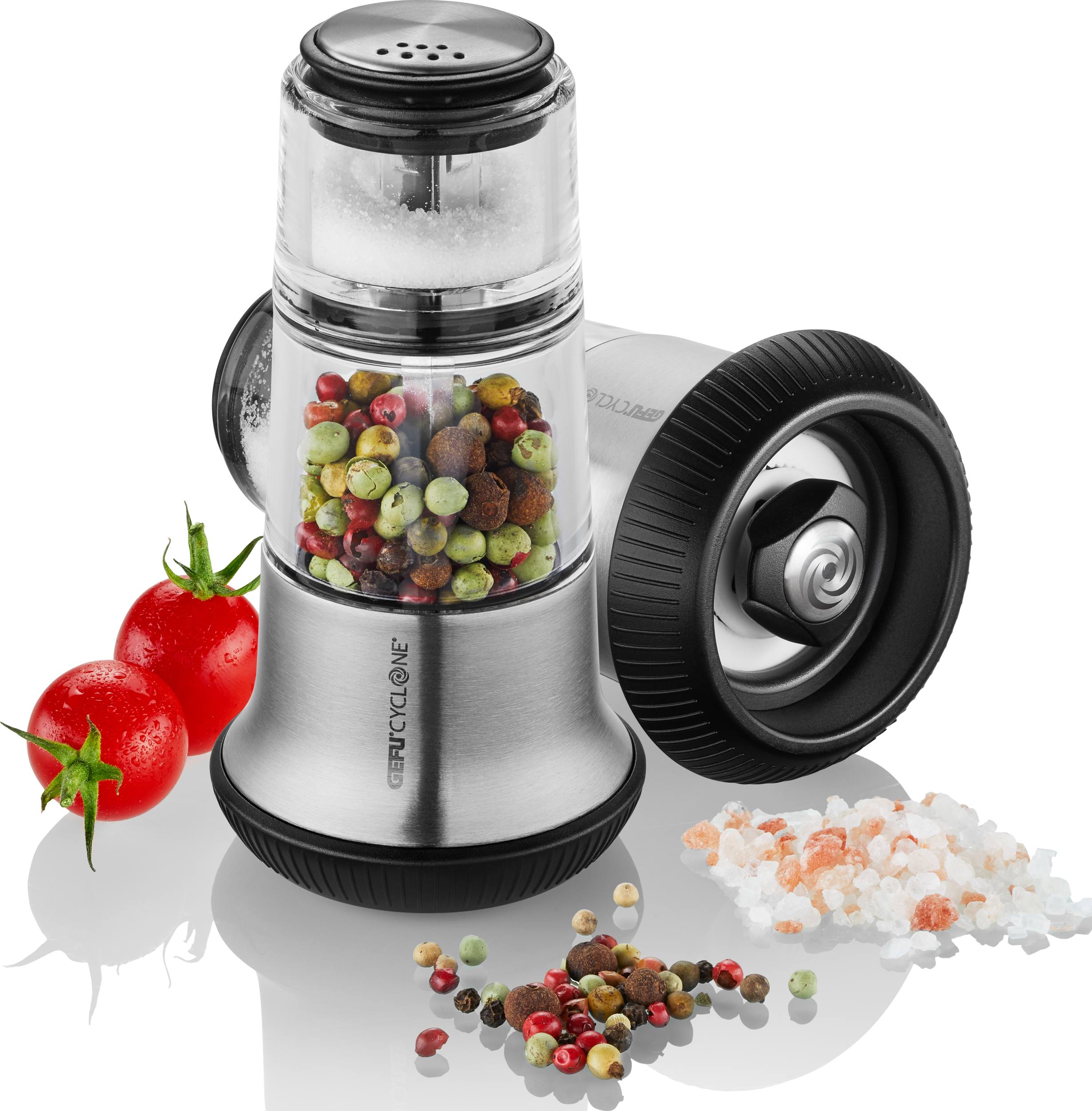 Młynek do pieprzu z solniczką X-Plosion srebrny