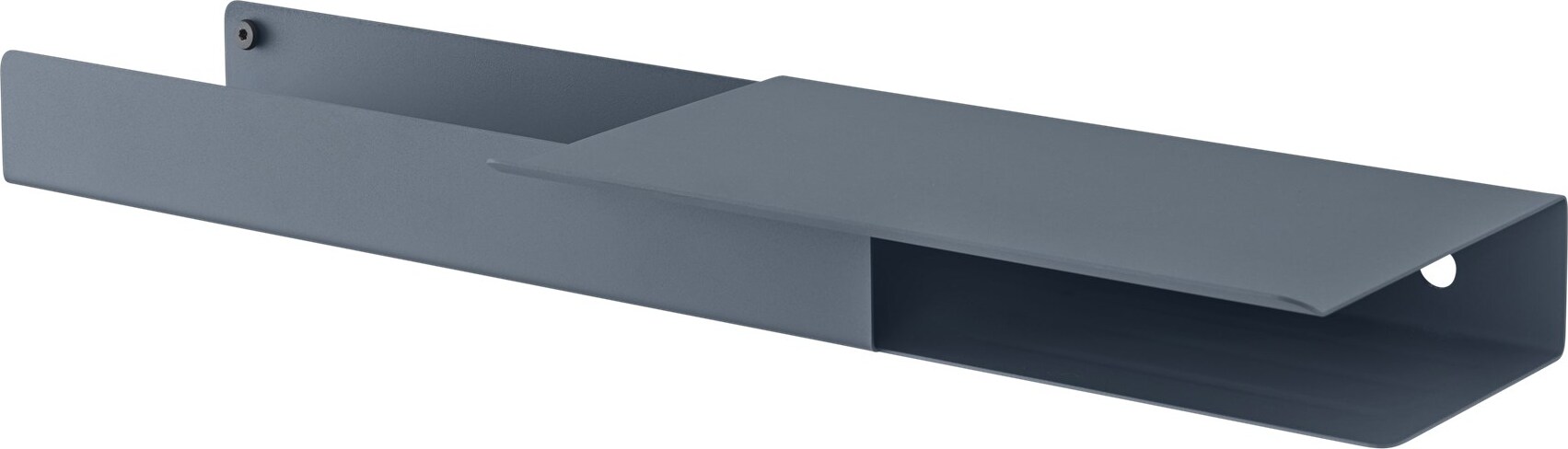 Półka ścienna Folded 62 x 5,4 cm szaroniebieska