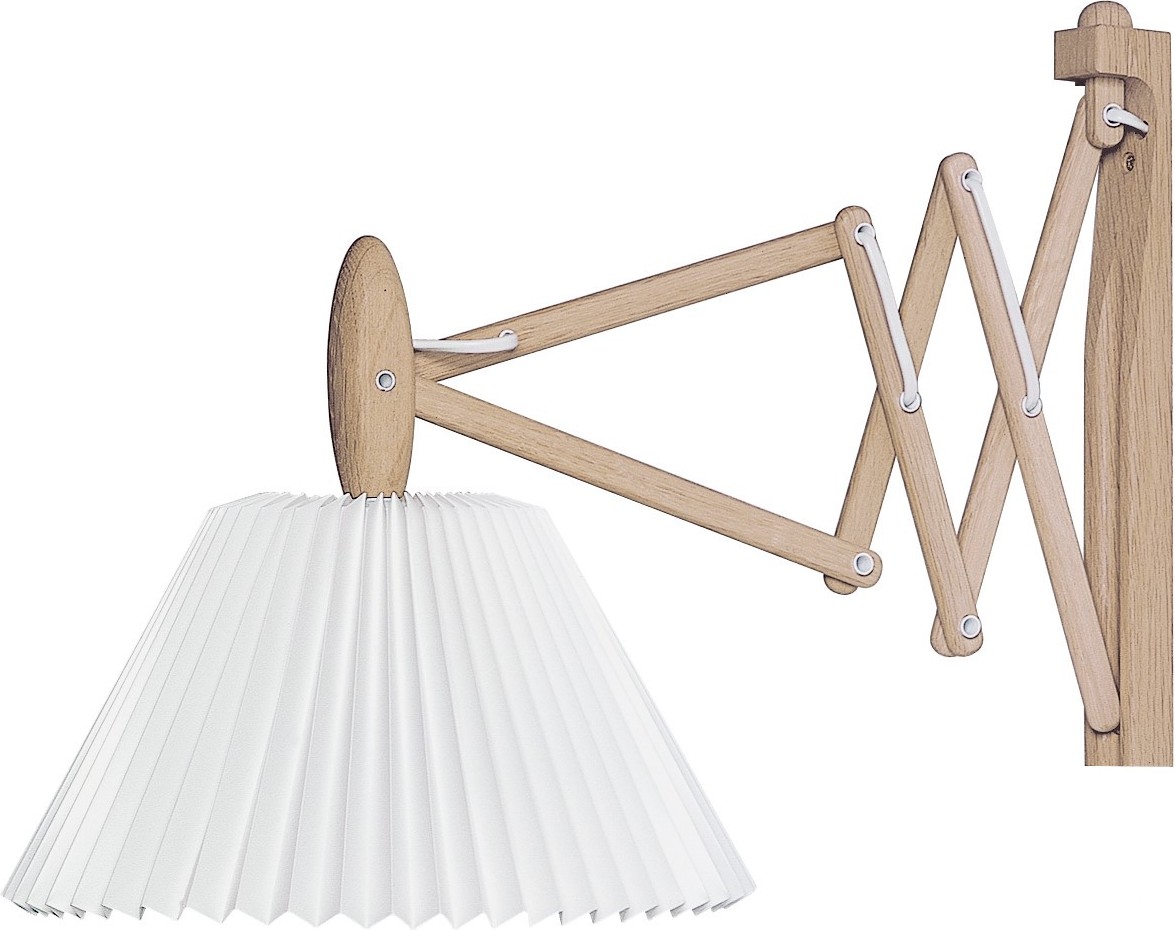 Kinkiet Sax 2-17 jasny dąb z papierowym kloszem