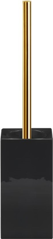 Szczotka do WC Porzellan kwadratowa złoto-czarna