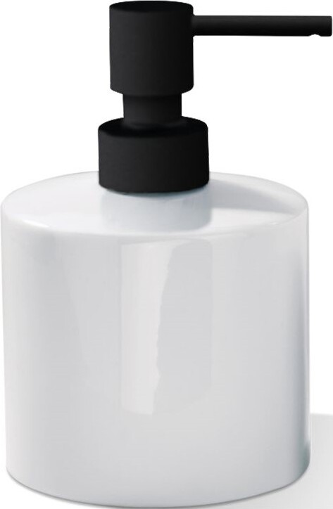 Dozownik do mydła Porzellan 14 cm czarno-biały