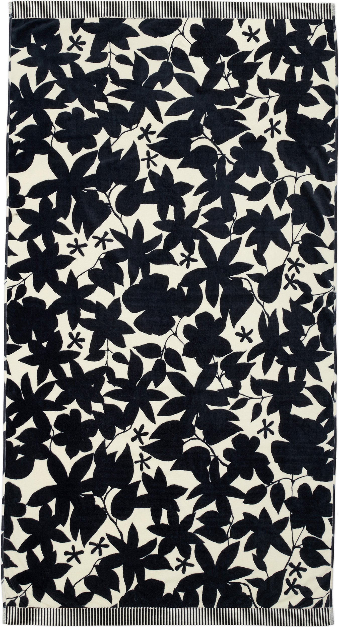 Ręcznik plażowy Imara 100 x 180 cm czarno-biały