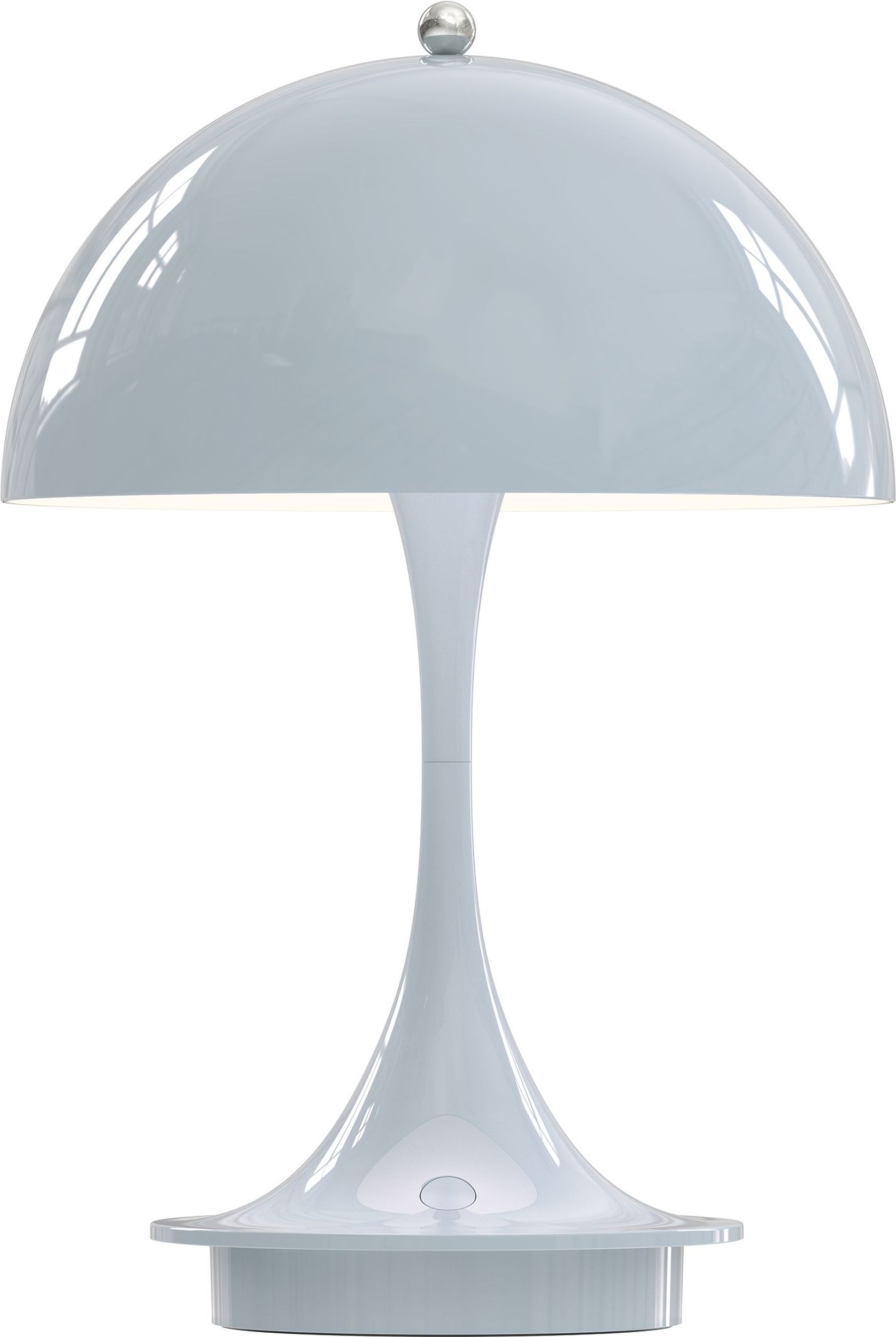 Lampa bezprzewodowa Panthella zgaszony błękit z ładowaniem indukcyjnym