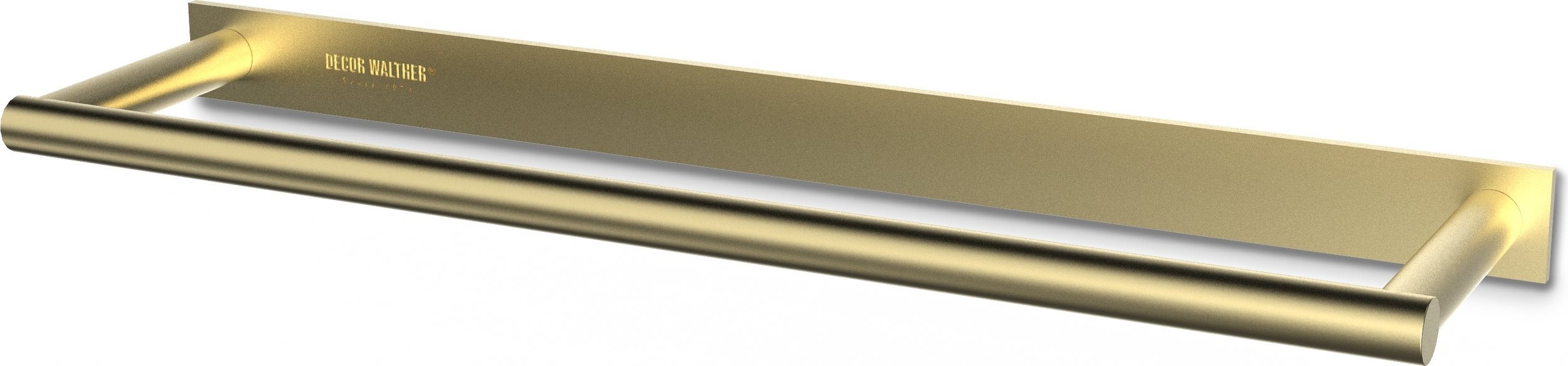 Wieszak reling na ręczniki Mikado Frame 31 cm matowy mosiądz