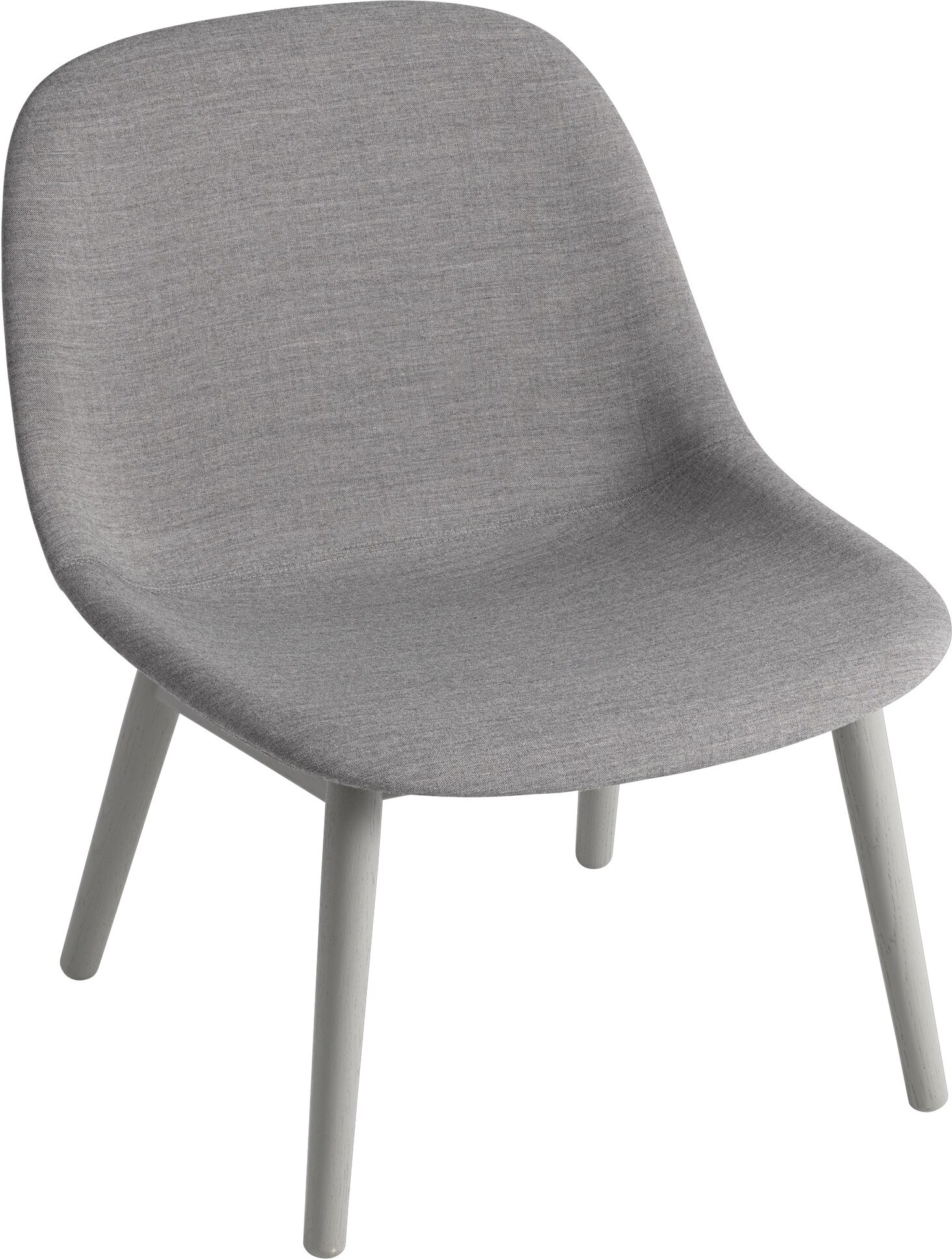 Krzesło Fiber Remix 133 38 cm na drewnianych nogach