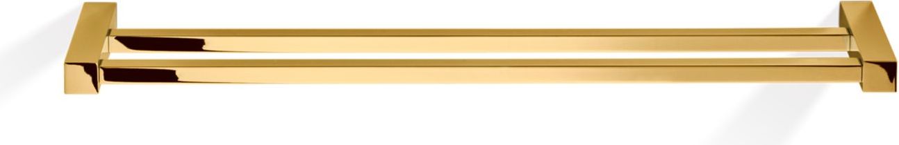 Wieszak reling na ręczniki Corner 60 cm złoty podwójny