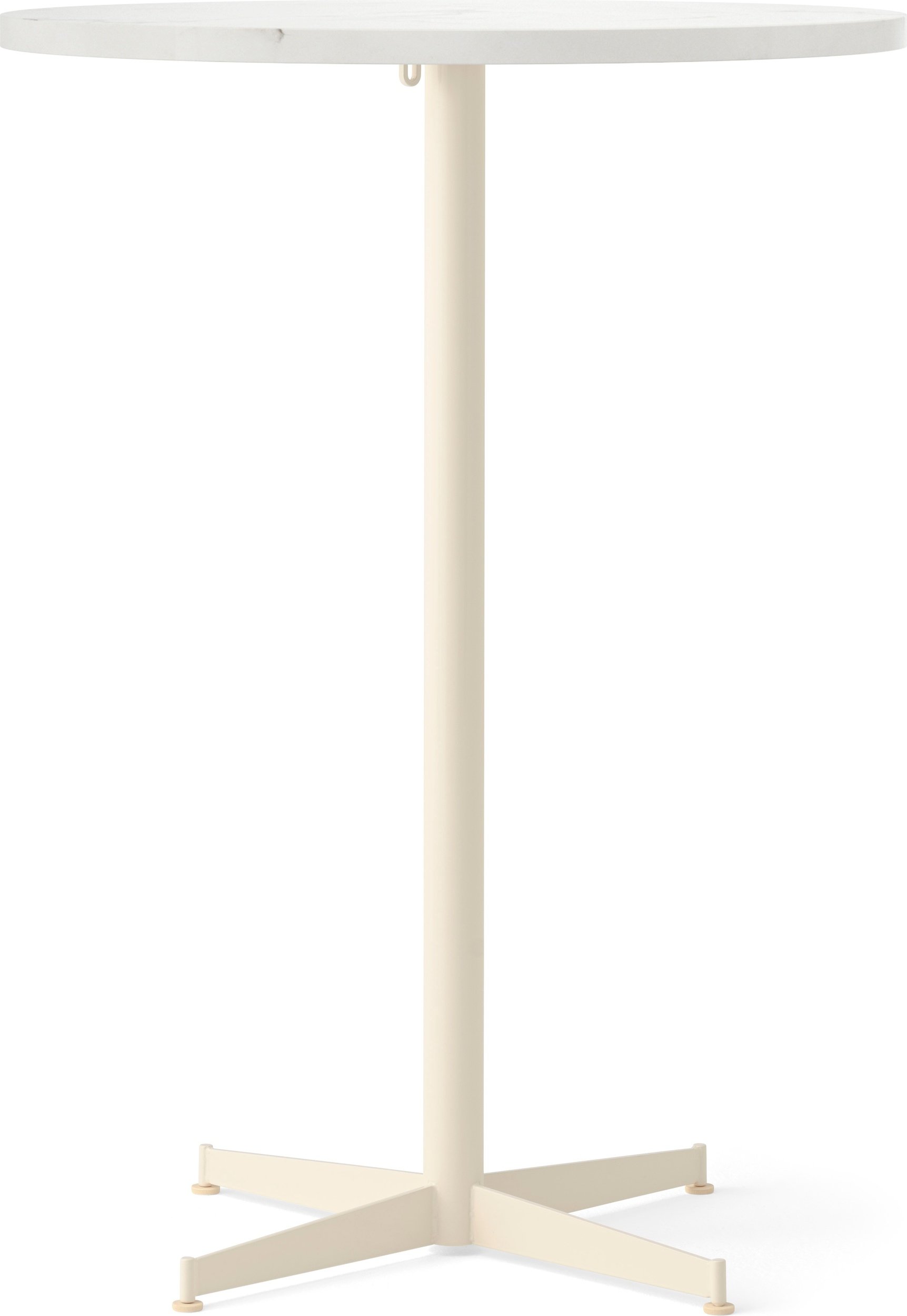 Stół barowy z kremową podstawą Nook Star Base Estremoz wysoki 80 cm