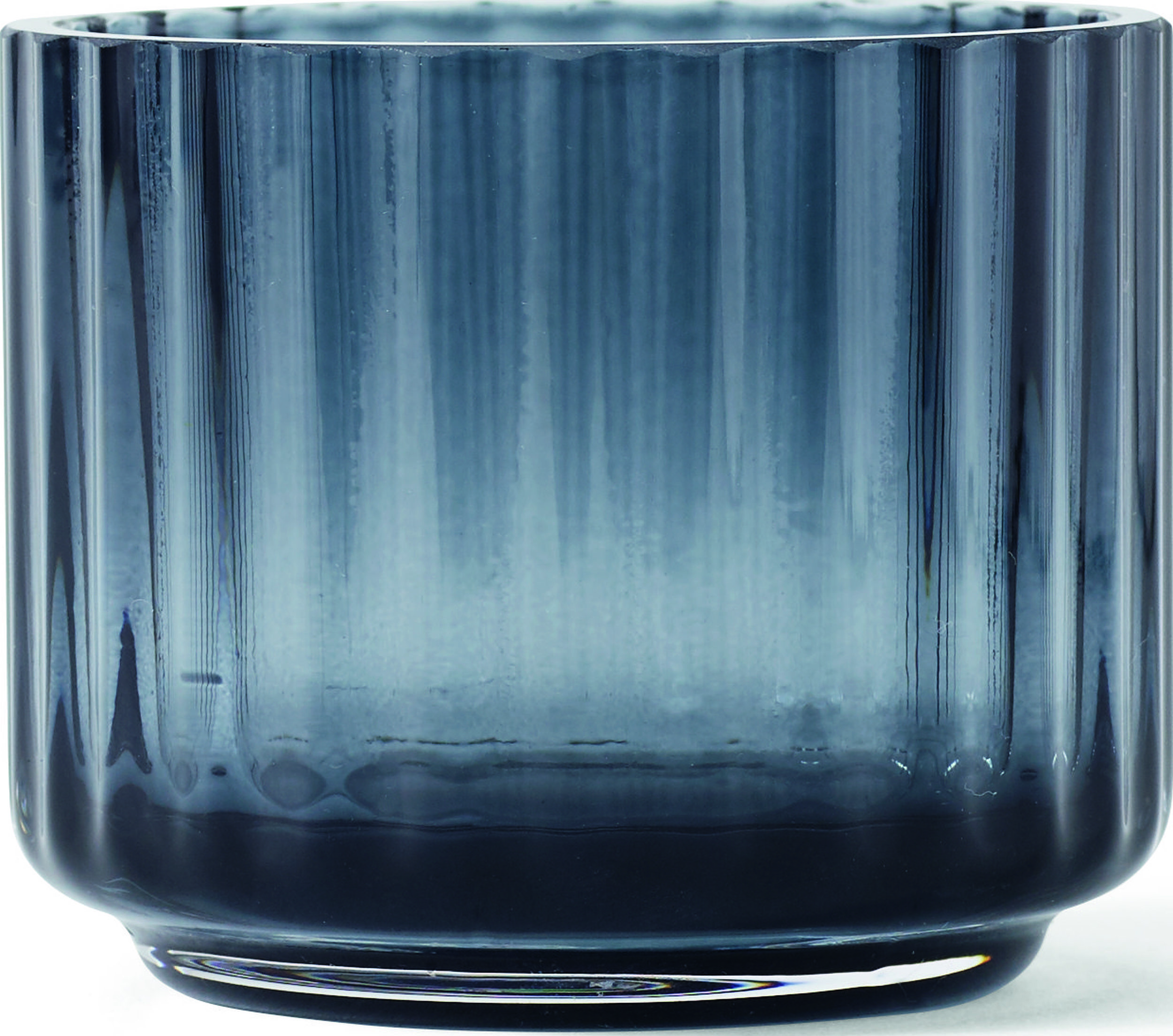 Świecznik szklany Lyngby Midnight Blue