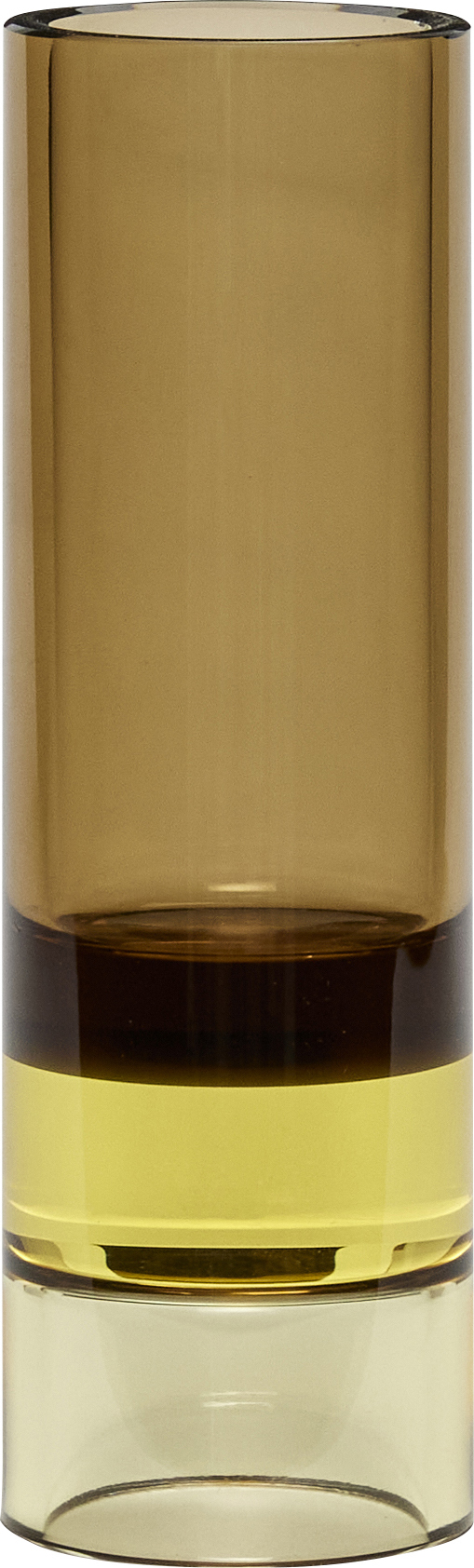 Świecznik na tealighty Astro 15 cm brązowo-żółty