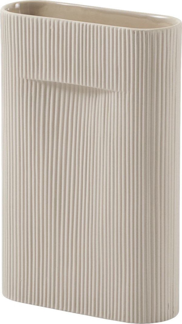 Wazon Ridge 35 cm beżowy