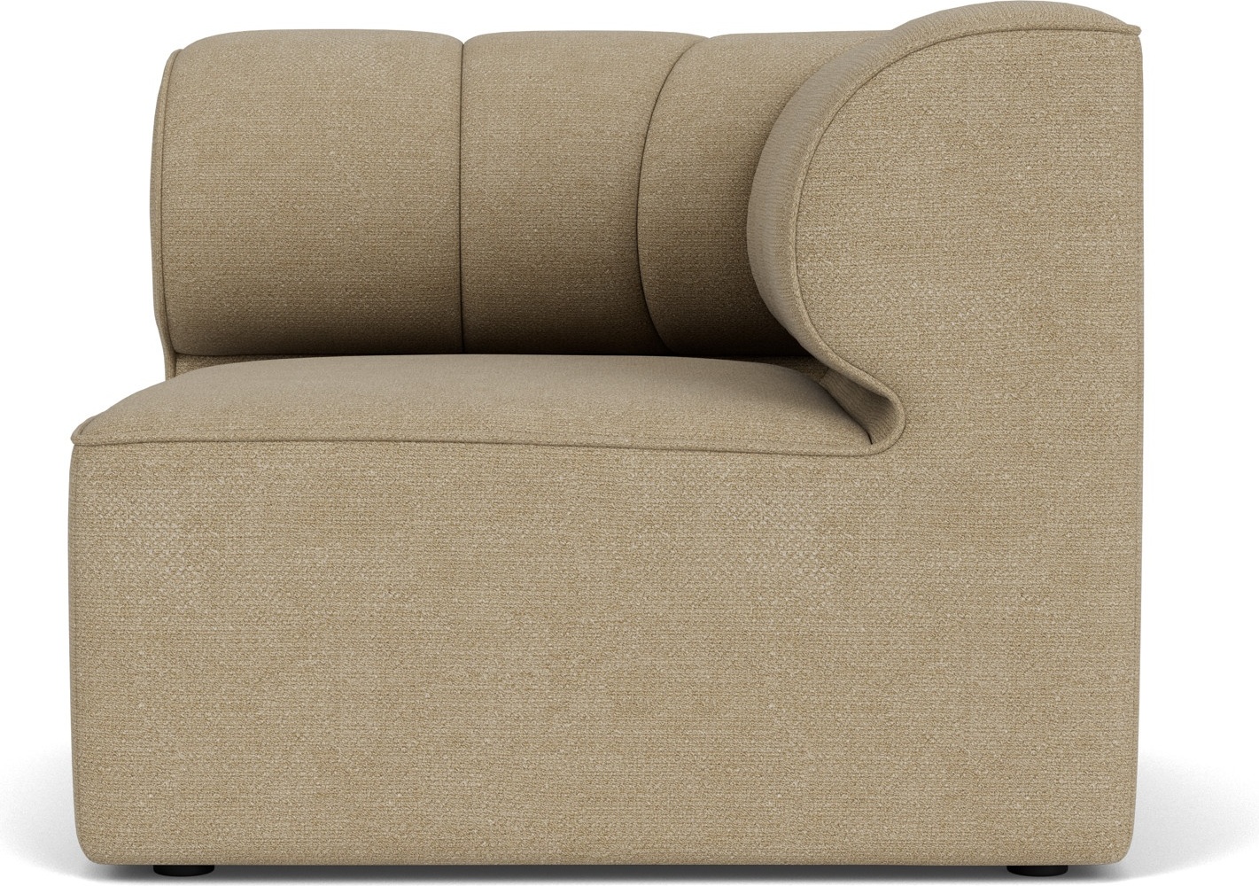Narożnik prawostronny sofy modułowej Eave Seamline Bouclé 86 x 86 cm beżowy