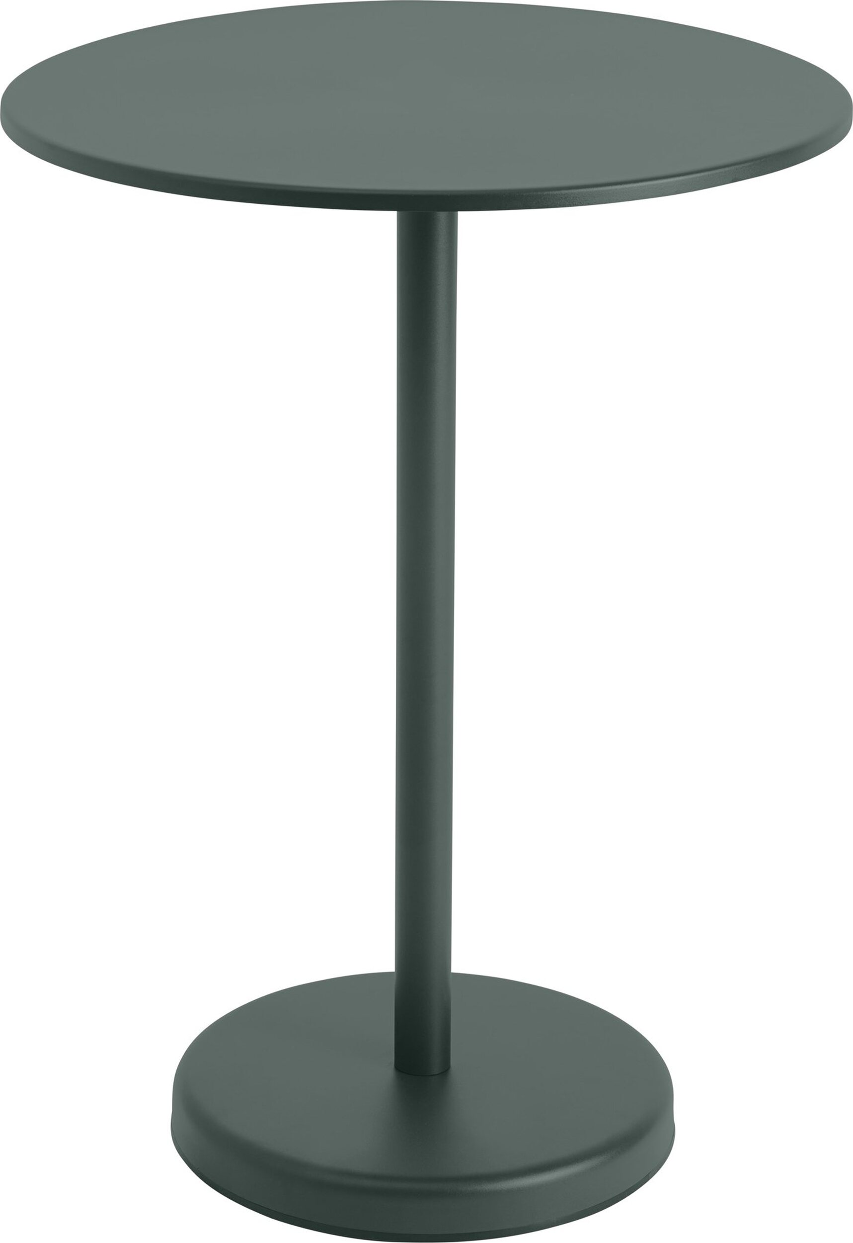 Stolik kawowy Linear okrągły 70 x 95 cm ciemnozielone