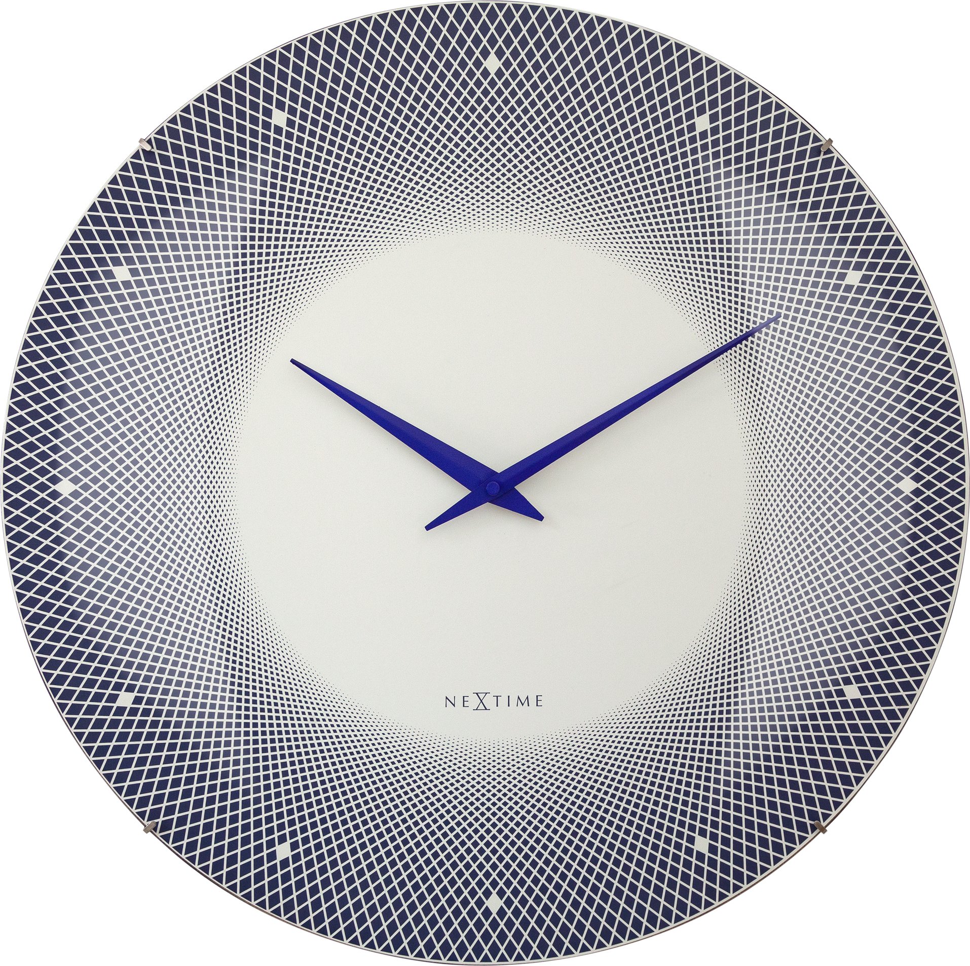 Zegar ścienny Deep 50 niebiesko-biały