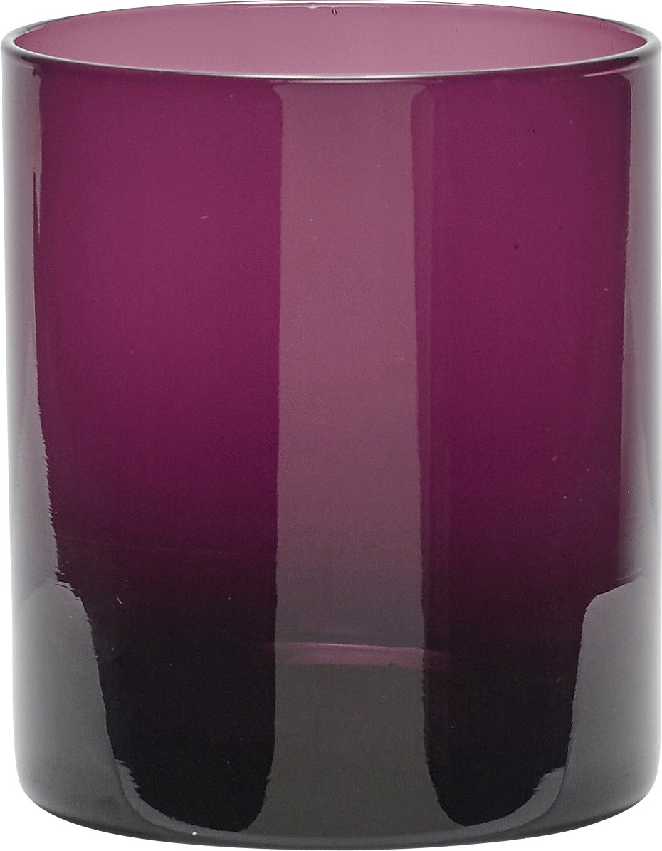 Świecznik na tealighty Hübsch fioletowy szklany