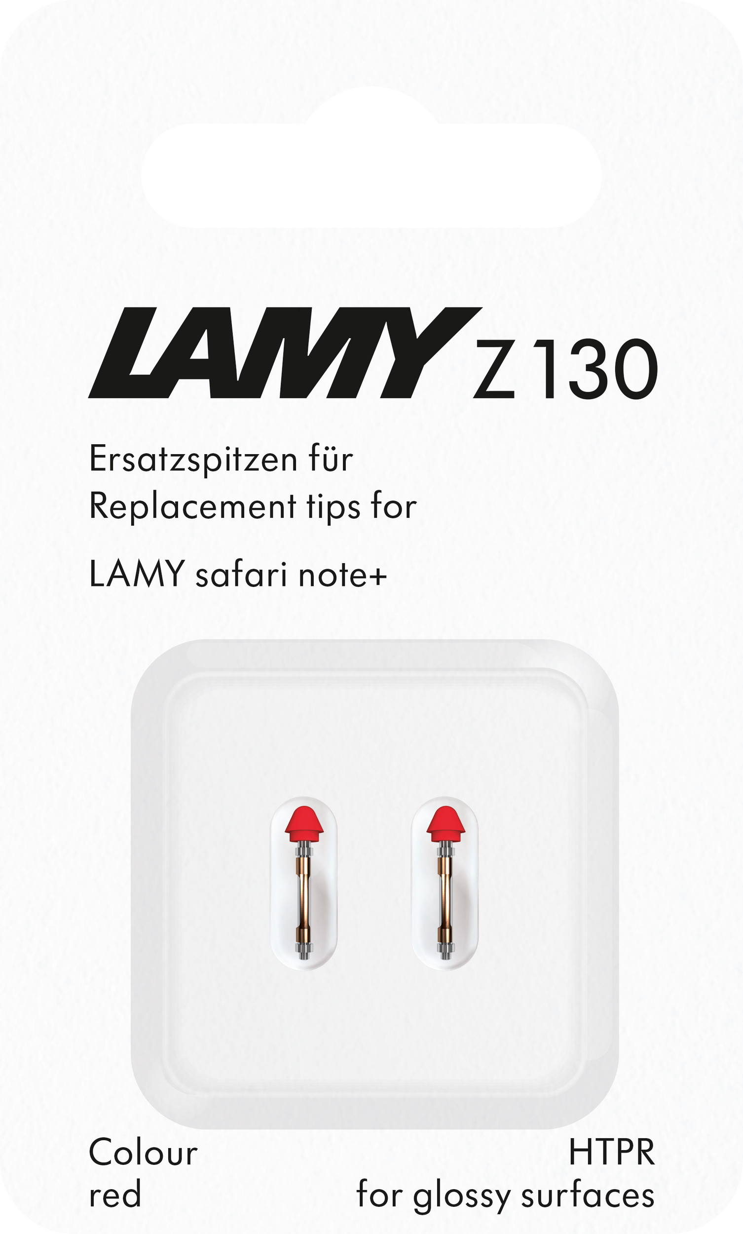 Końcówki rysika wymienne do pióra cyfrowego Safari Note+ czerwone 2 szt.