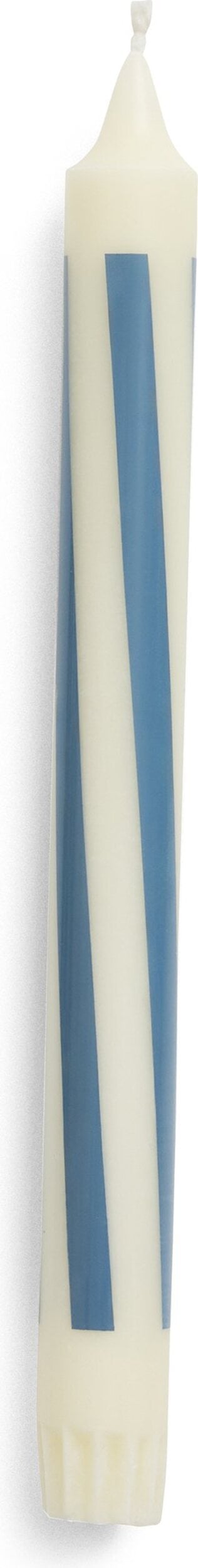 Świeca Hay Pattern Swirl kremowo-niebieska