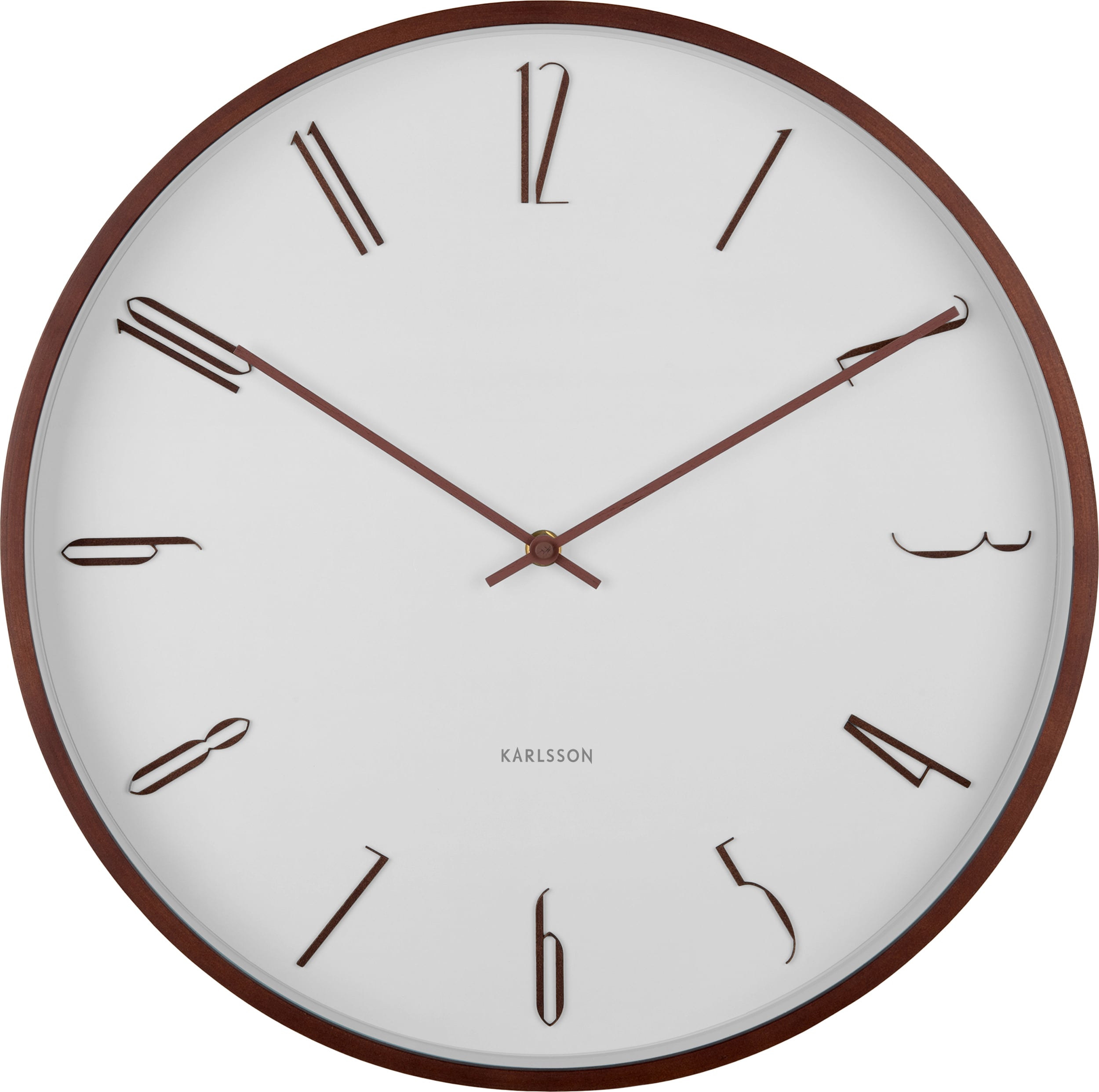 Zegar ścienny Scandia biały