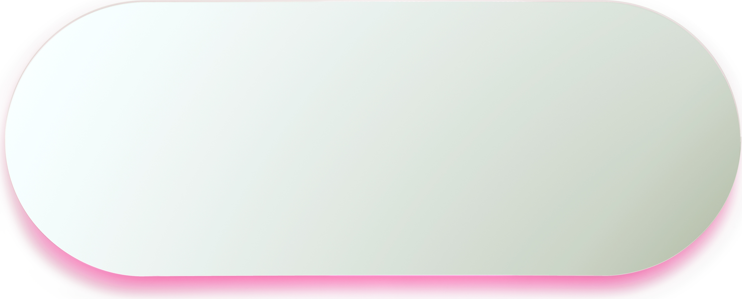 Lustro ścienne Moonlight 45 x 120 cm różowe