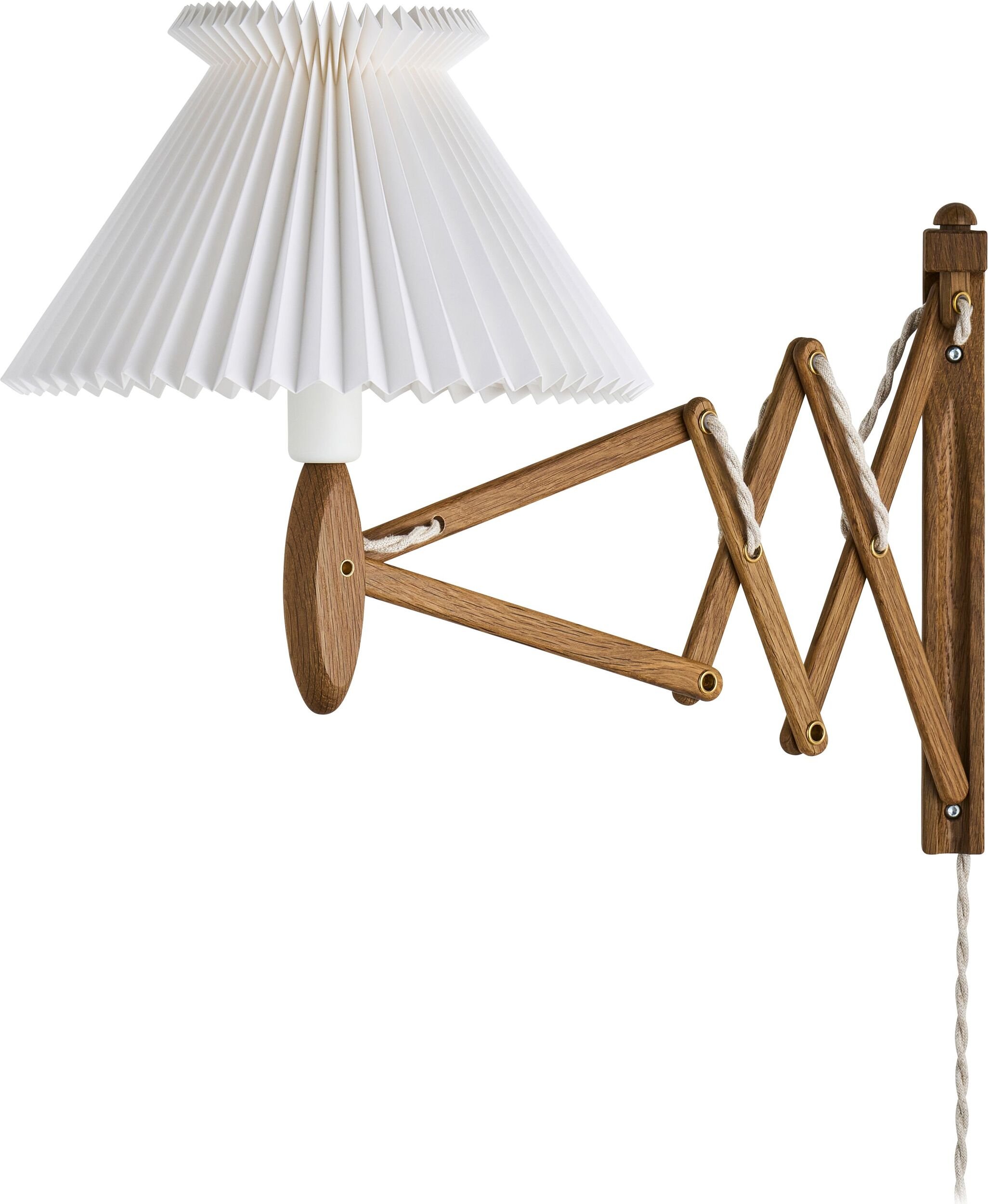 Kinkiet Sax 6-17 Anniversary ciemny dąb z papierowym kloszem