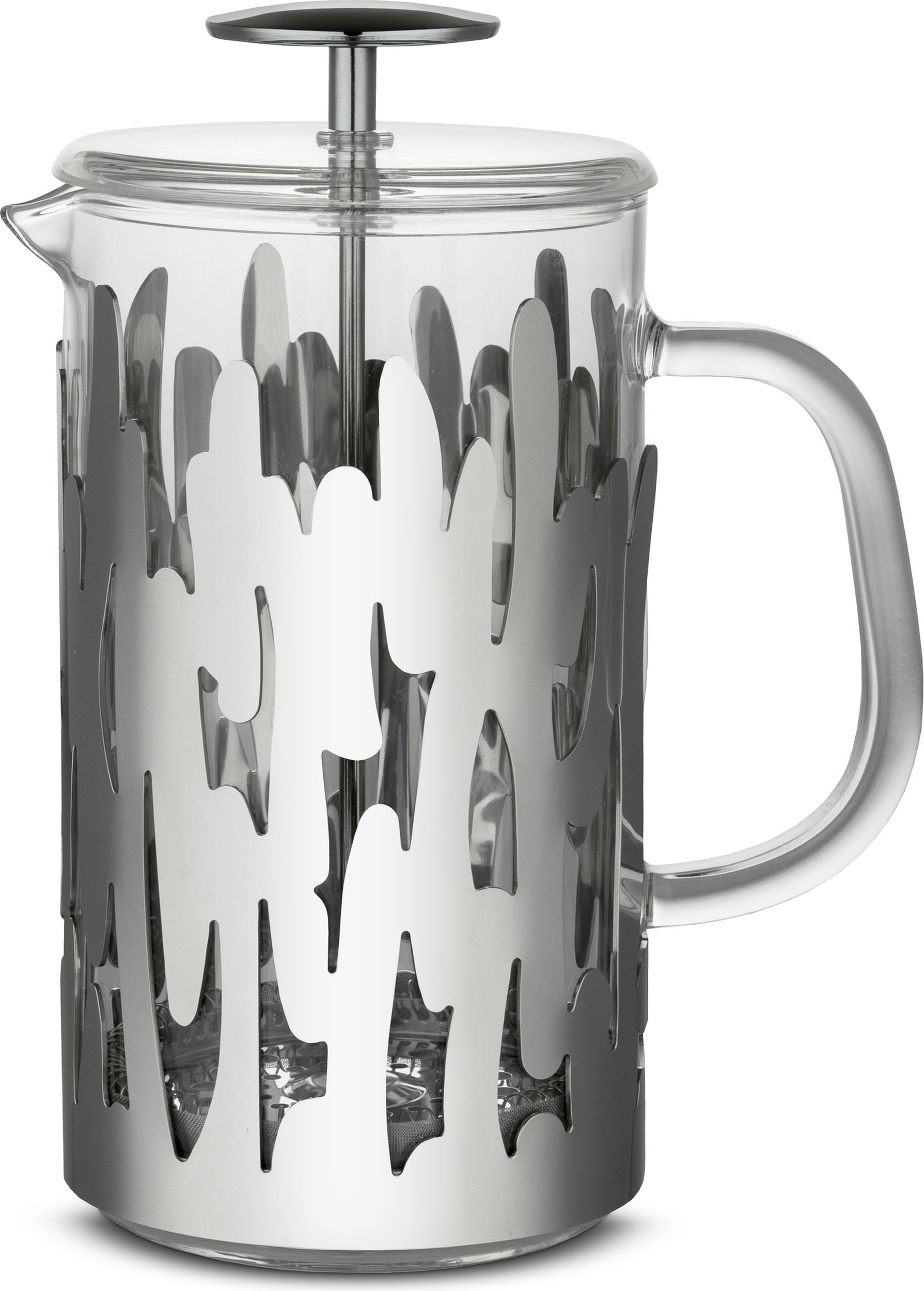 Zaparzacz do espresso lub herbaty Barkoffee srebrny polerowany