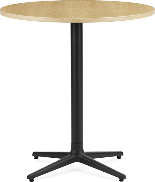 Stół Allez okrągły 70 cm z dębowym blatem na czterech nogach