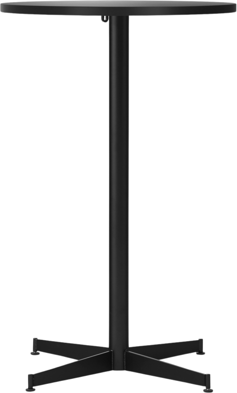 Stół barowy z czarną podstawą Nook Star Base Linoleum niski 60 cm czarny