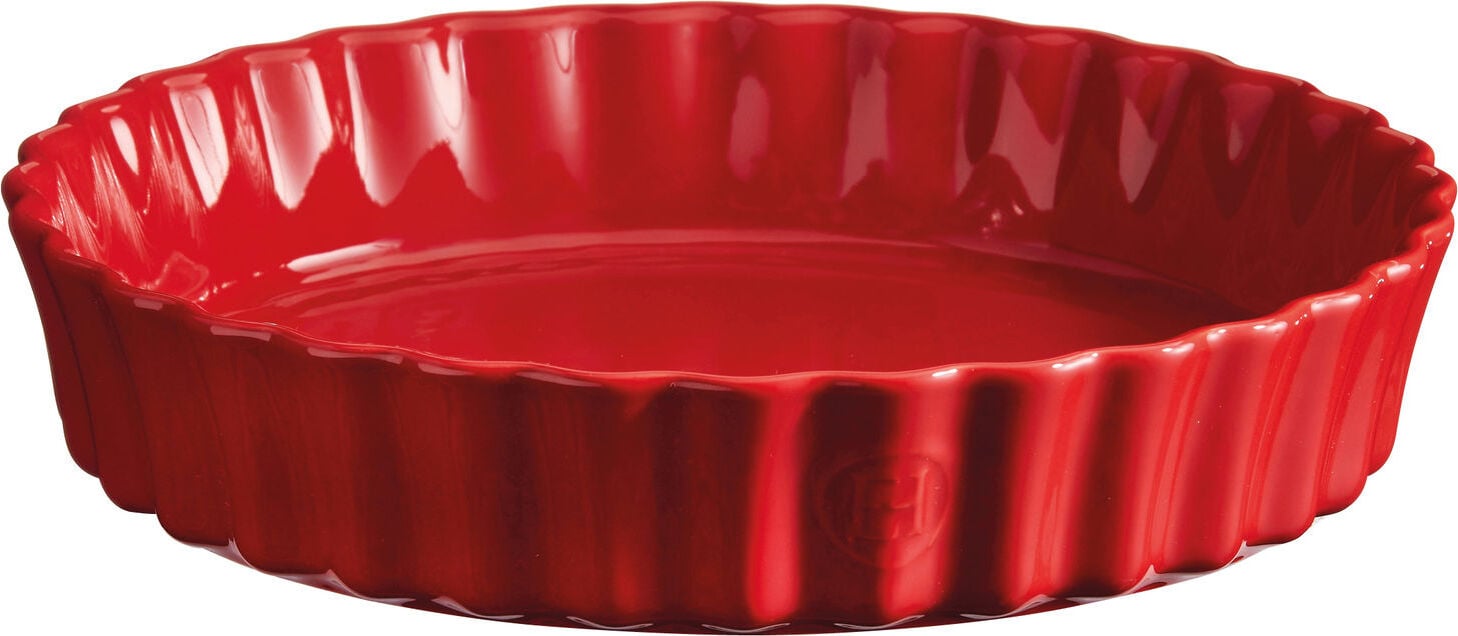 Forma do tarty ceramiczna Emile Henry głęboka 28 cm czerwona