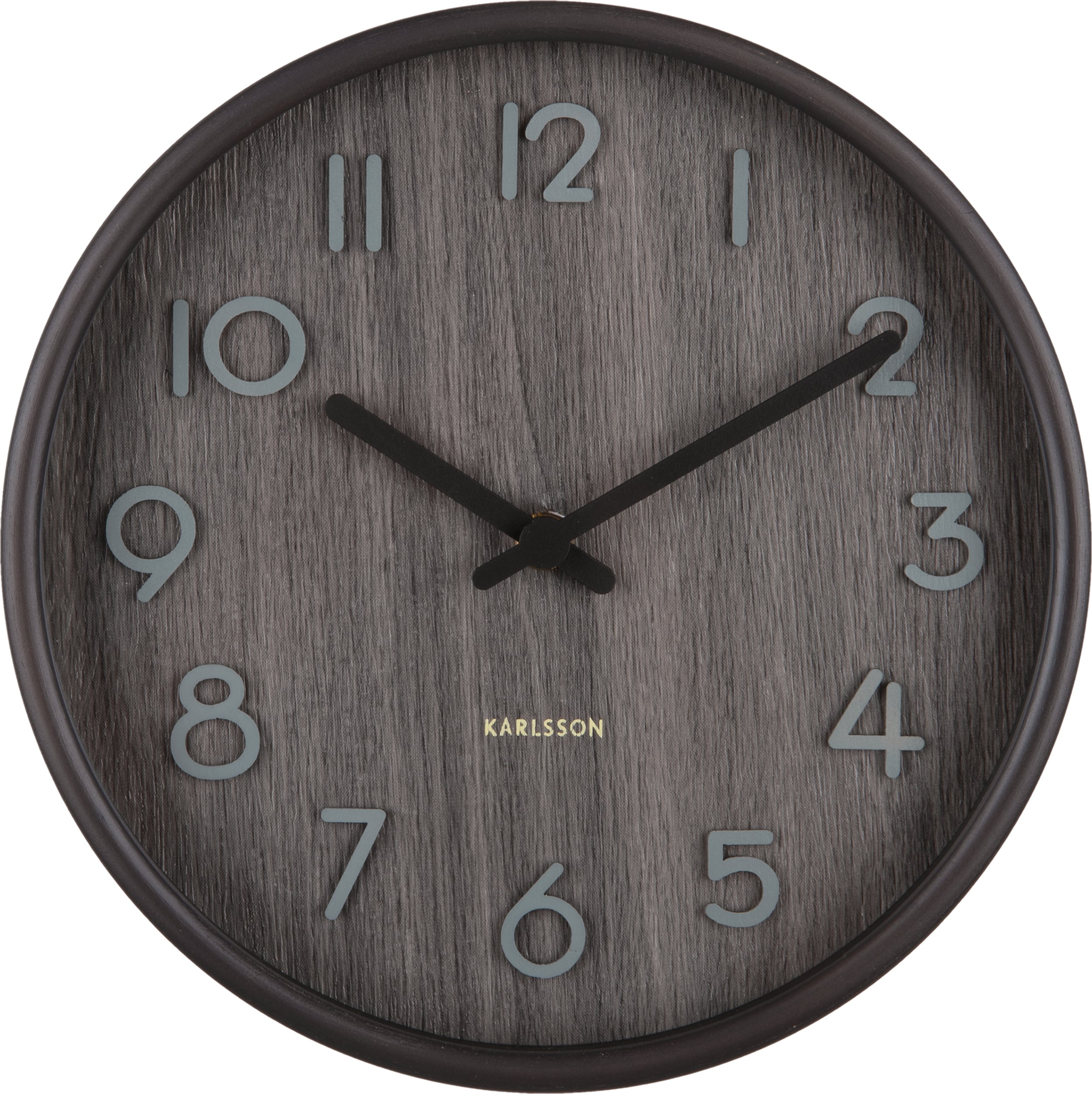 Zegar ścienny Pure mały czarne drewno